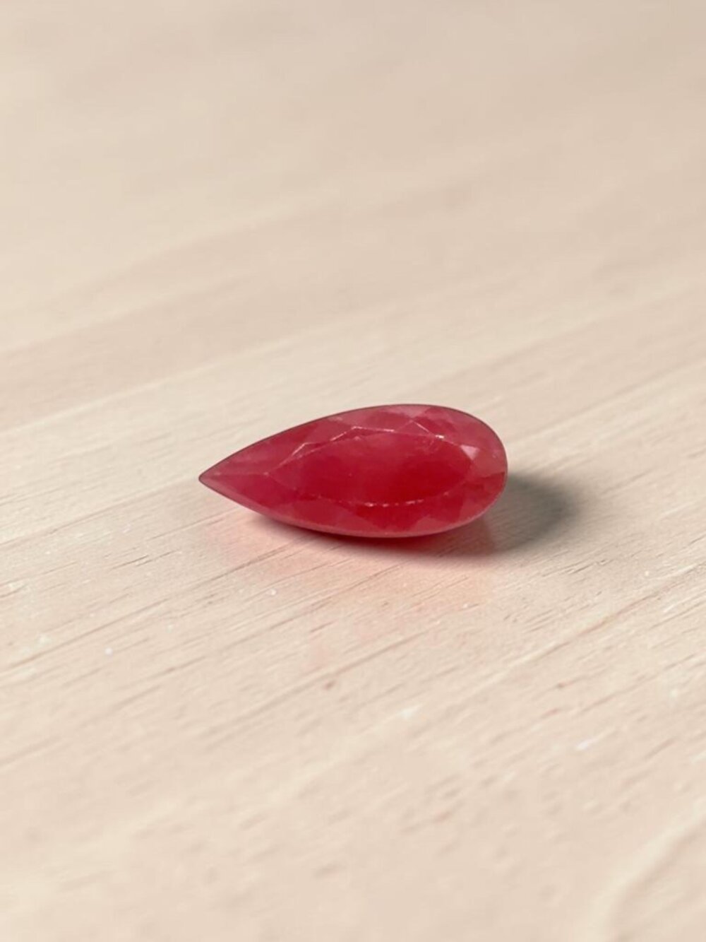 8.59 Carat Pear-Shaped Rhodonite Gemstone